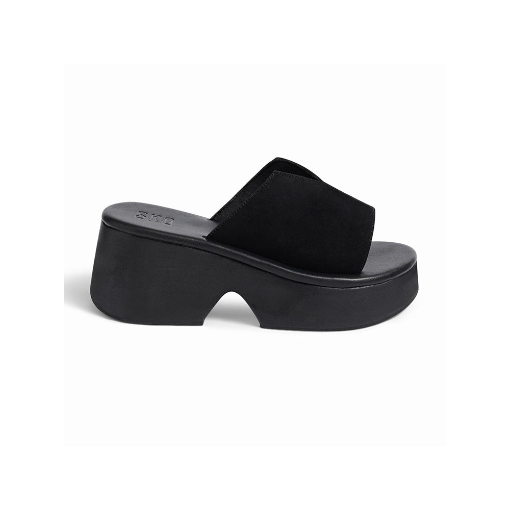 SKO Modena Black Platform Heels