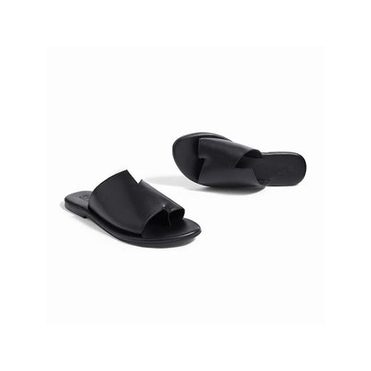 SKO Corfu Black Flats