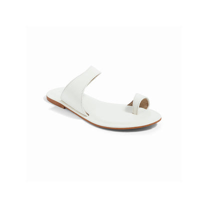 SKO Pisa White Flats