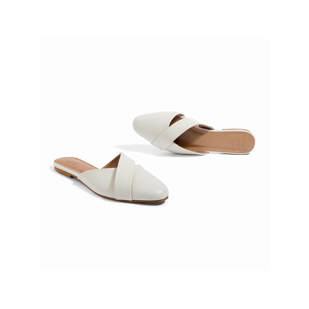 SKO Sarno White Flats