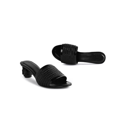 SKO Camilla Black Block Heels