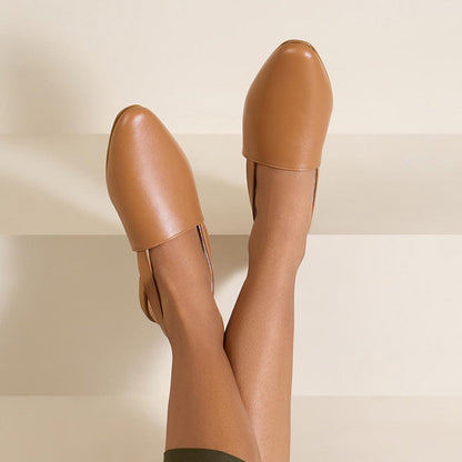 SKO Monaze Tan Flat Mules
