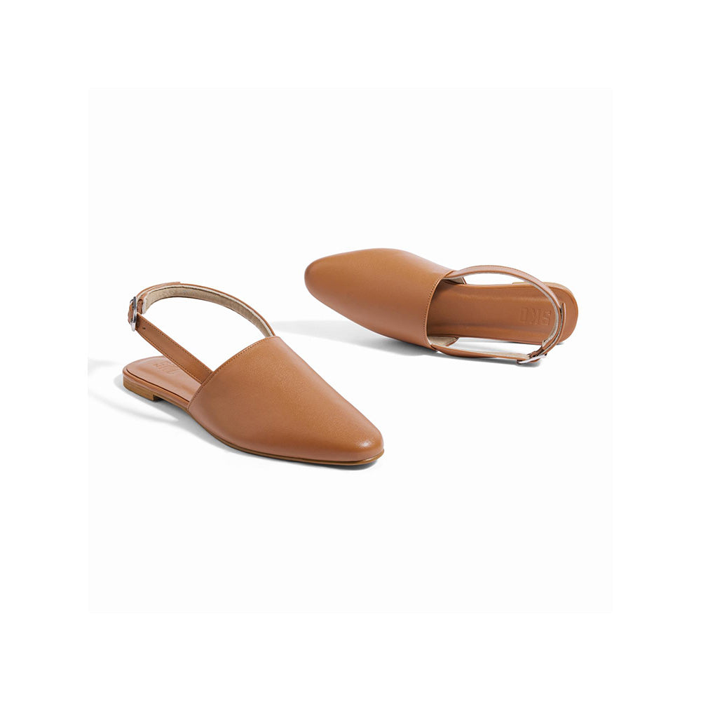 SKO Monaze Tan Flat Mules