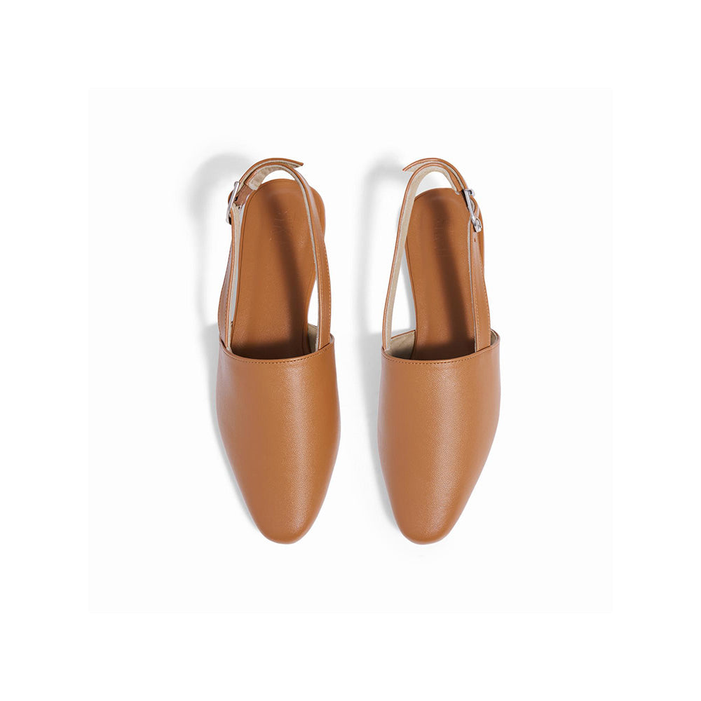 SKO Monaze Tan Flat Mules
