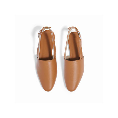 SKO Monaze Tan Flat Mules