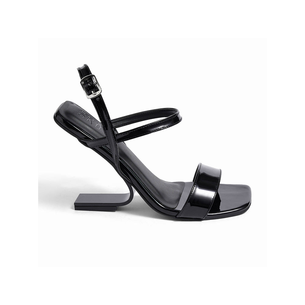 SKO Fondi Black Heeled Sandals