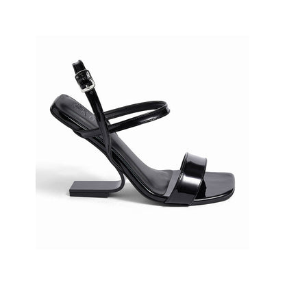 SKO Fondi Black Heeled Sandals
