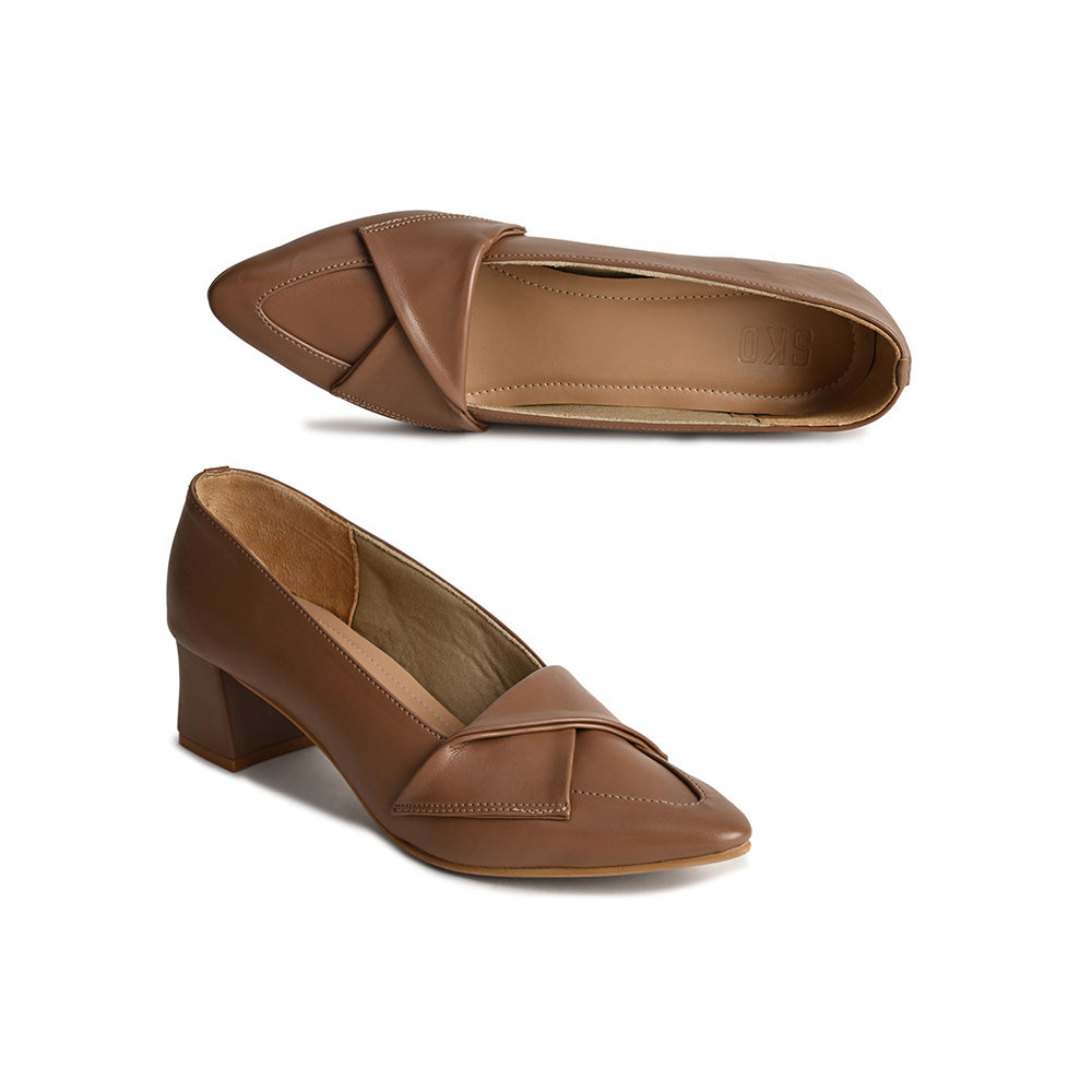 SKO Courtney Mud Brown Pumps