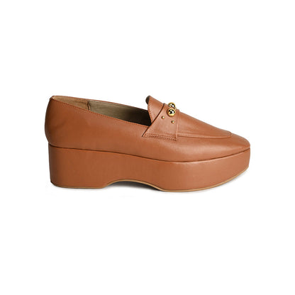 SKO Rebeccax Tan Loafers