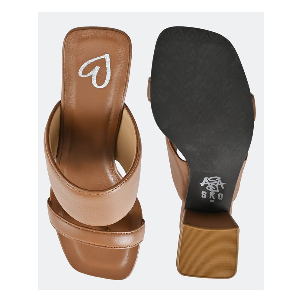 SKO Rosa Tan Heeled Sandals