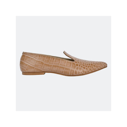 SKO Hannah Beige Croc Loafers