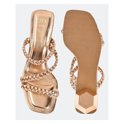 SKO Mia Rose Gold Heeled Sandals