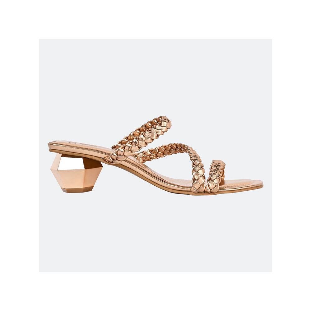 SKO Mia Rose Gold Heeled Sandals