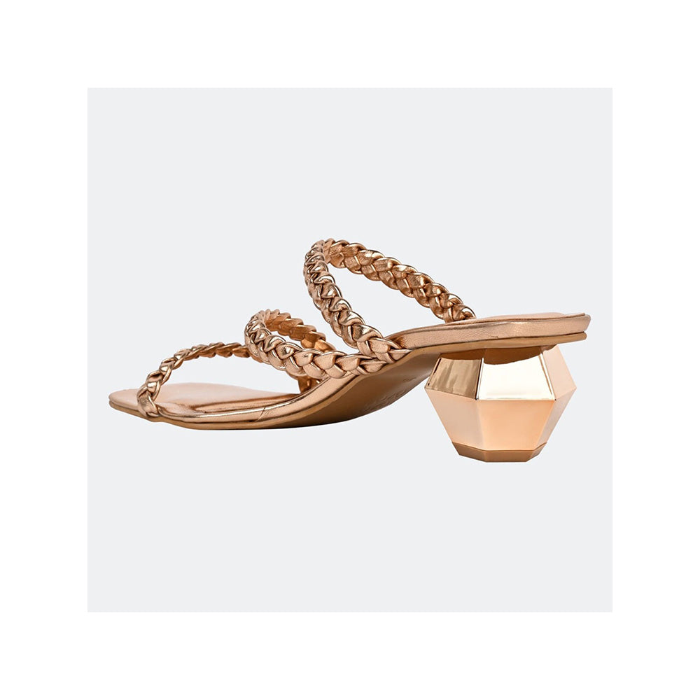 SKO Mia Rose Gold Heeled Sandals