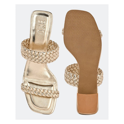 SKO Eva Gold Heeled Sandals