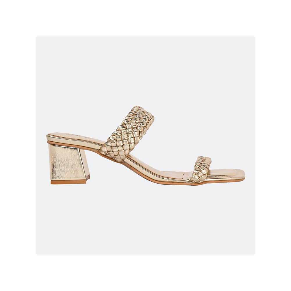 SKO Eva Gold Heeled Sandals