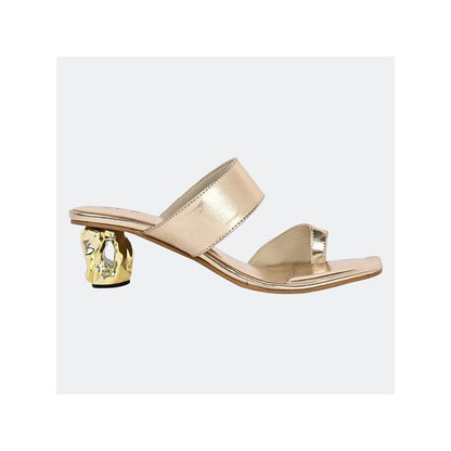 SKO Dahlia Gold Heeled Sandals