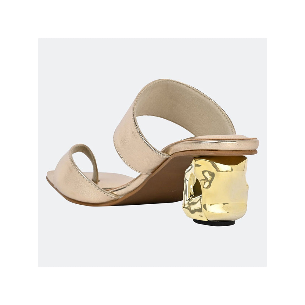SKO Dahlia Gold Heeled Sandals