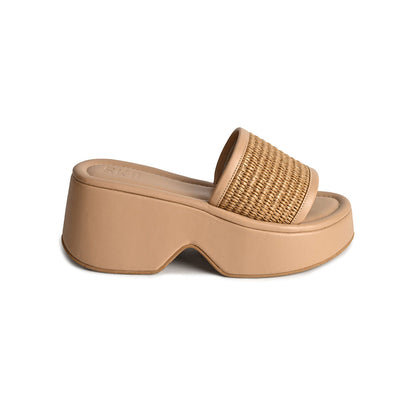SKO Lilyx Nude Platform Sandal