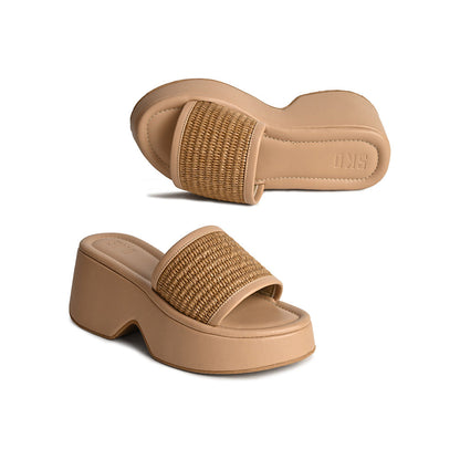 SKO Lilyx Nude Platform Sandal