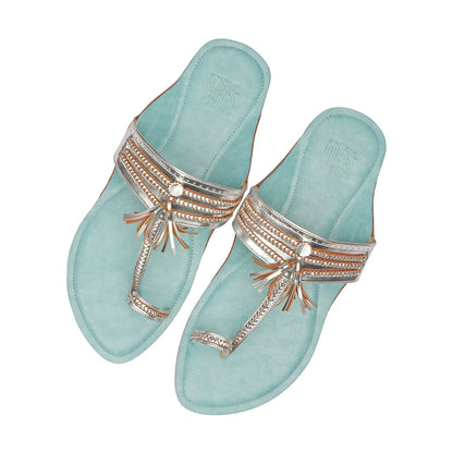 SKO Silver Flat Kolhapuris