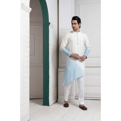 SMRITI Ivory-Sky Ombre Kurta with Pant