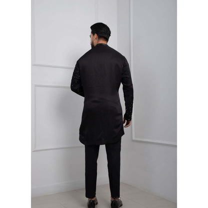 SMRITI Black Zipper Kurta with Pant