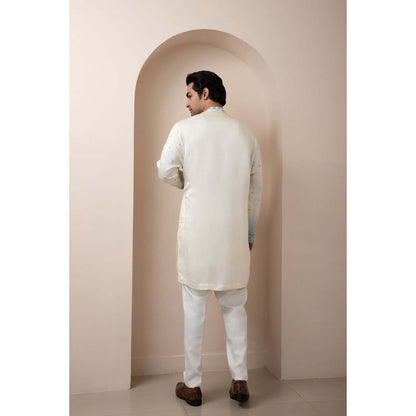 SMRITI Ivory Arctic Pearl Kurta with Pant