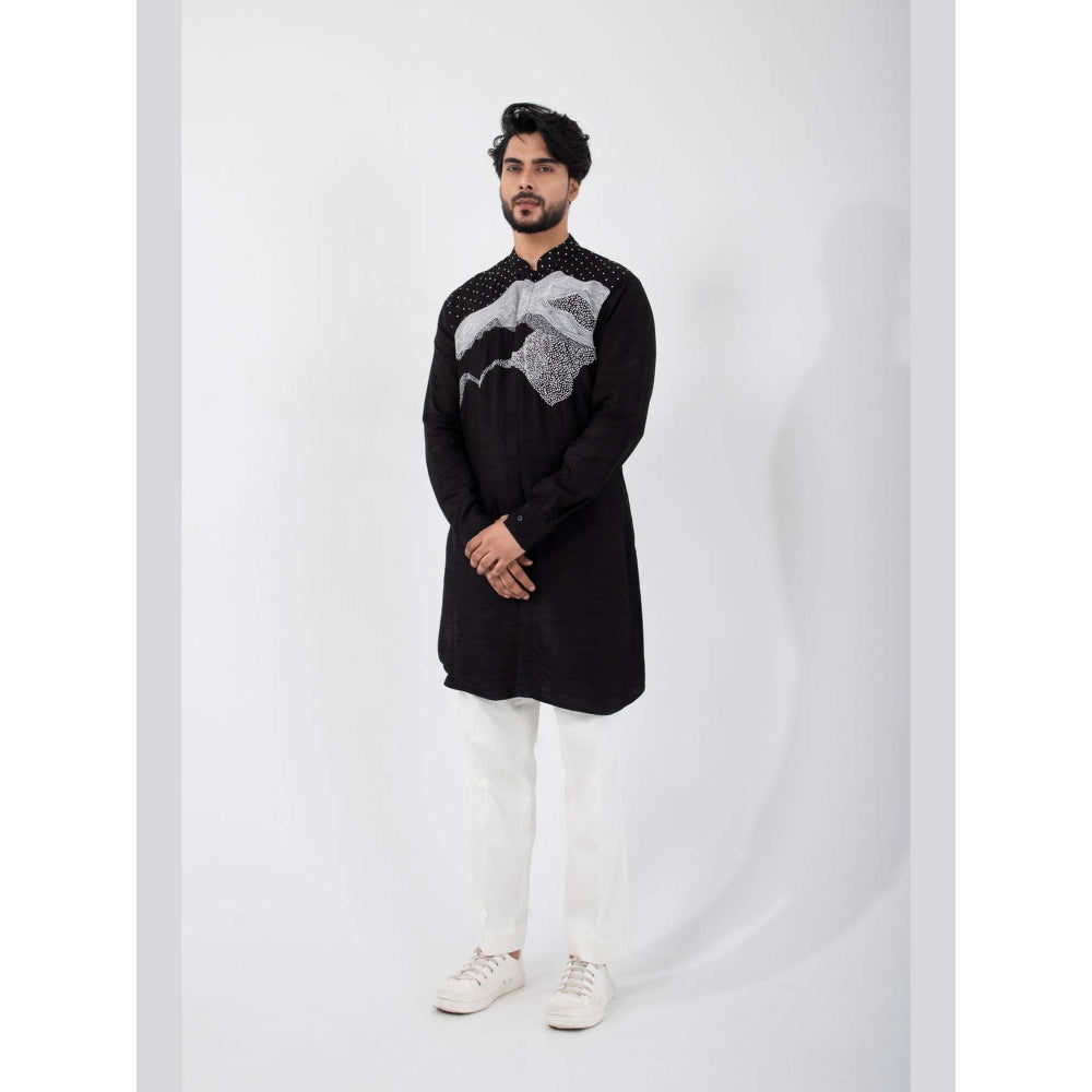SMRITI Black Eclipse Kurta with Pant