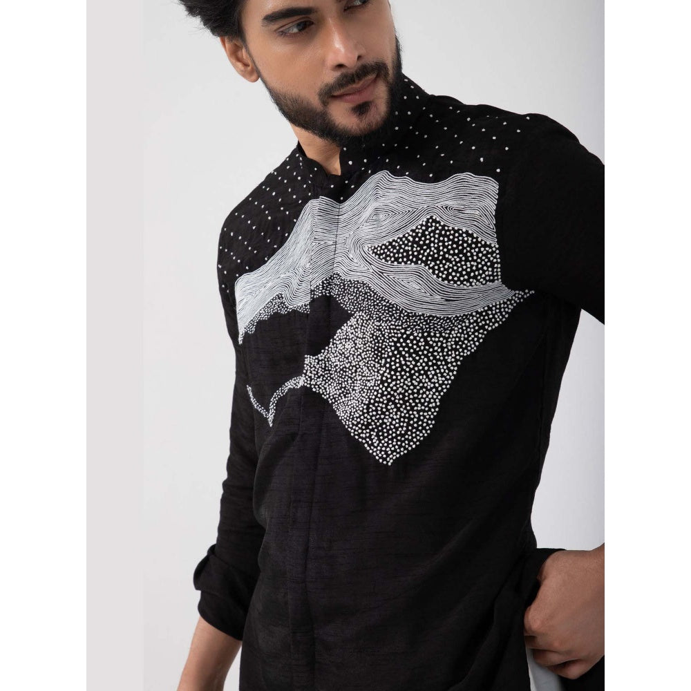SMRITI Black Eclipse Kurta with Pant