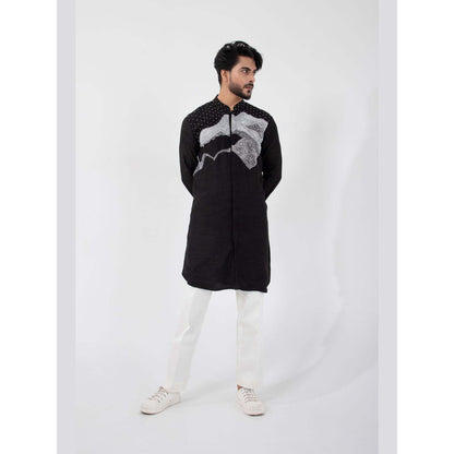 SMRITI Black Eclipse Kurta with Pant