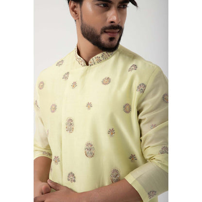 SMRITI Lime Sorbet Kurta with Pant