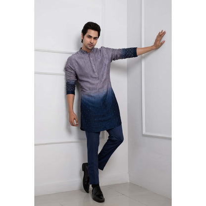 SMRITI Grey Ombre Frost Kurta with Pant