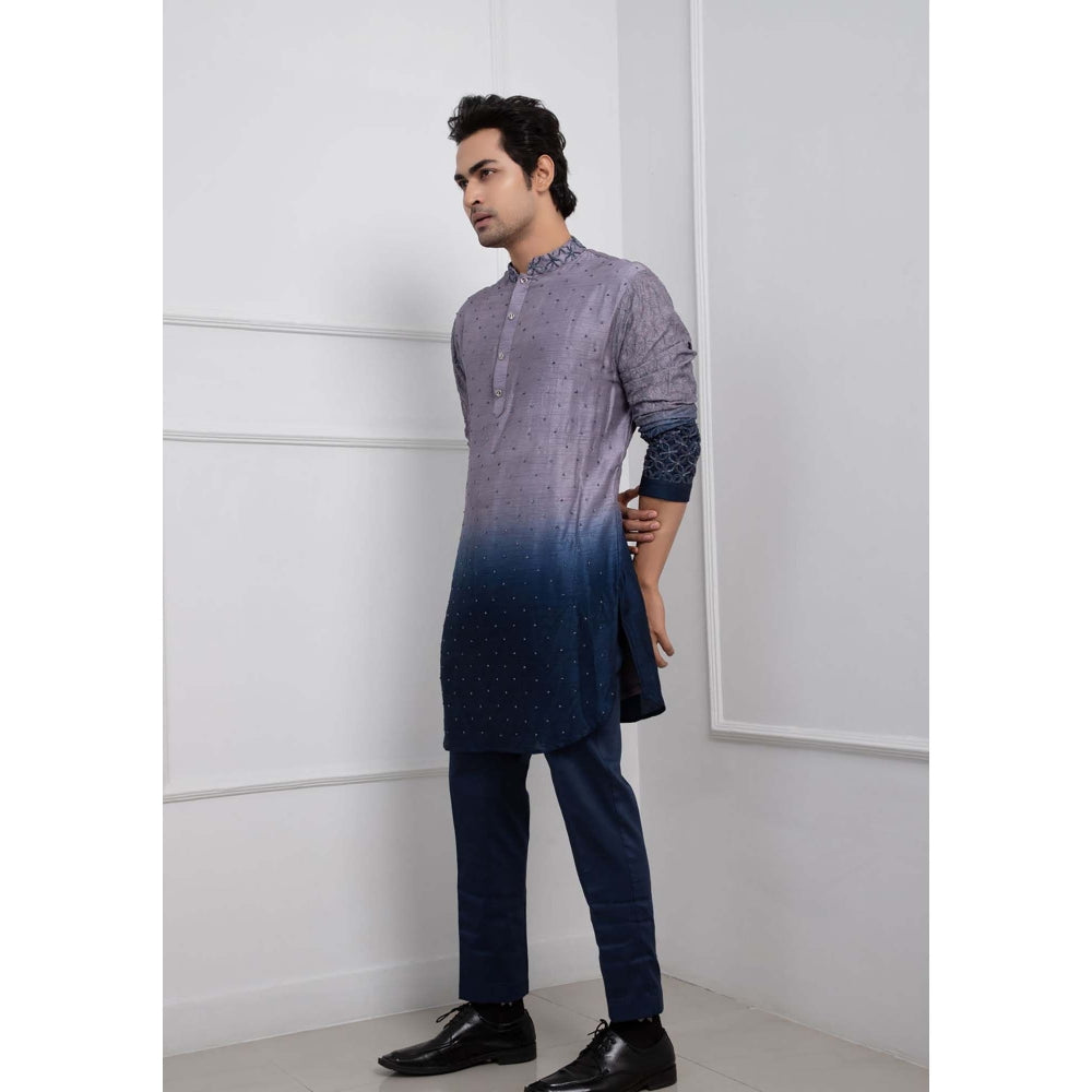 SMRITI Grey Ombre Frost Kurta with Pant