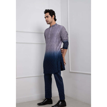 SMRITI Grey Ombre Frost Kurta with Pant