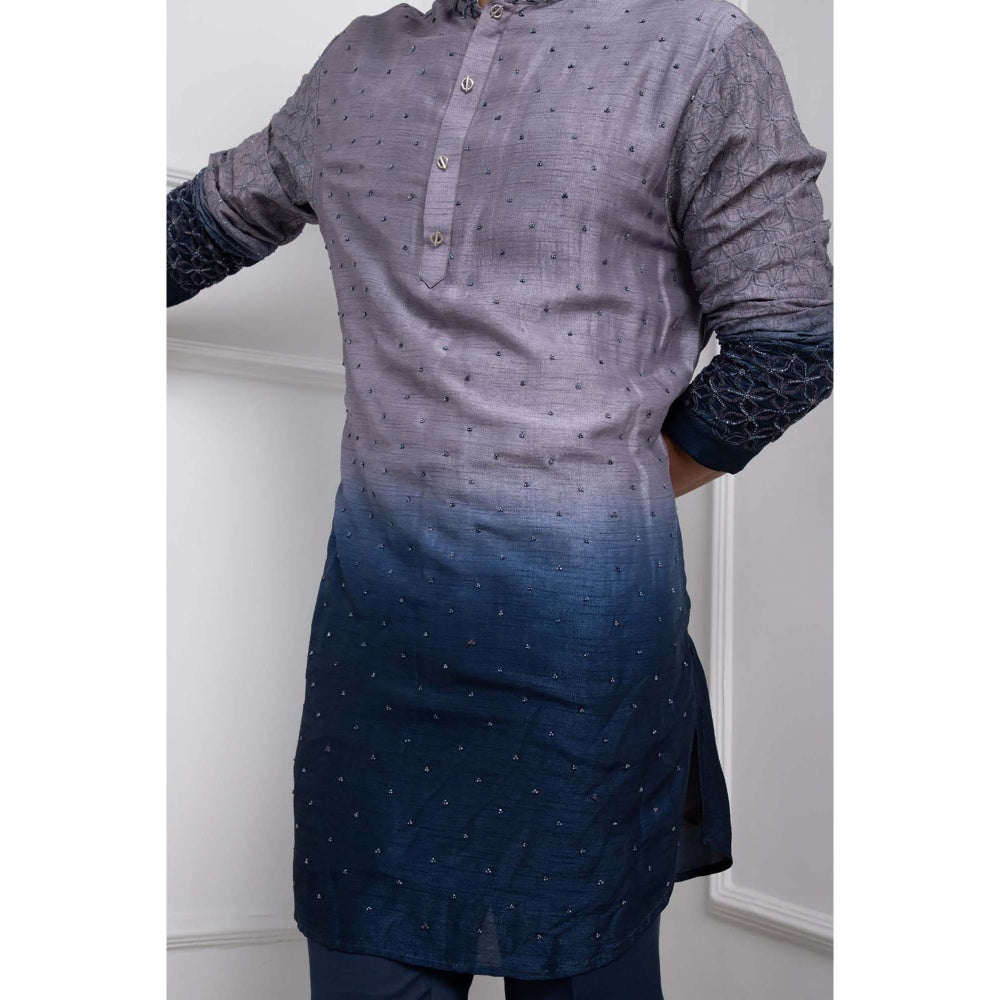 SMRITI Grey Ombre Frost Kurta with Pant