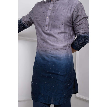 SMRITI Grey Ombre Frost Kurta with Pant