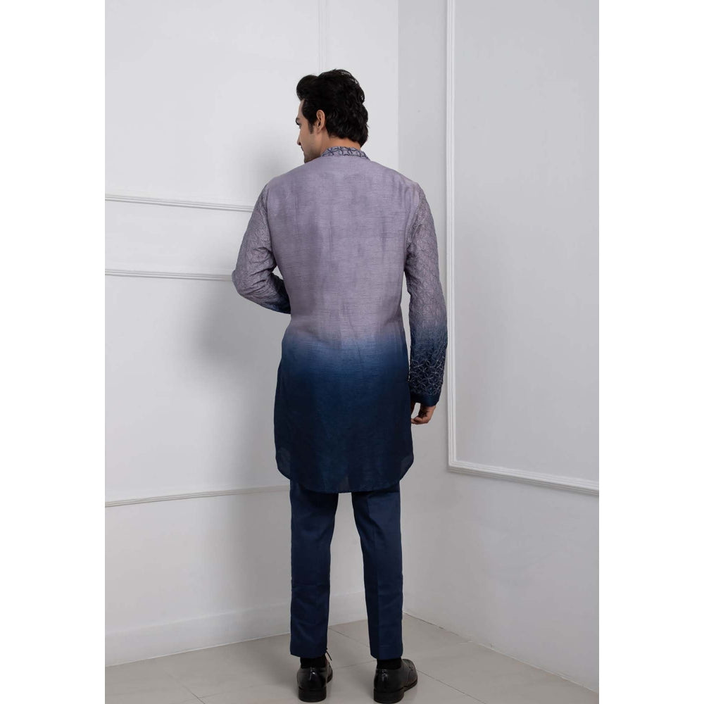 SMRITI Grey Ombre Frost Kurta with Pant