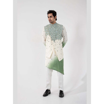 SMRITI Ivory Embroidered Nehru Jacket