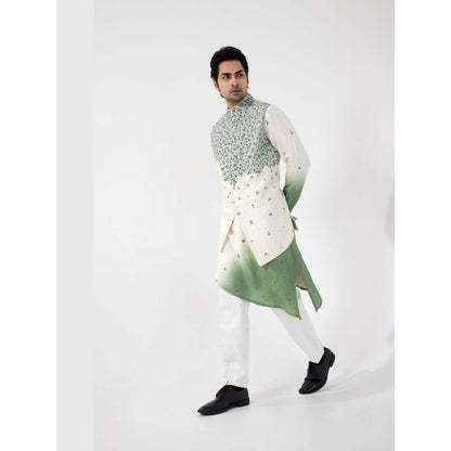 SMRITI Ivory Embroidered Nehru Jacket