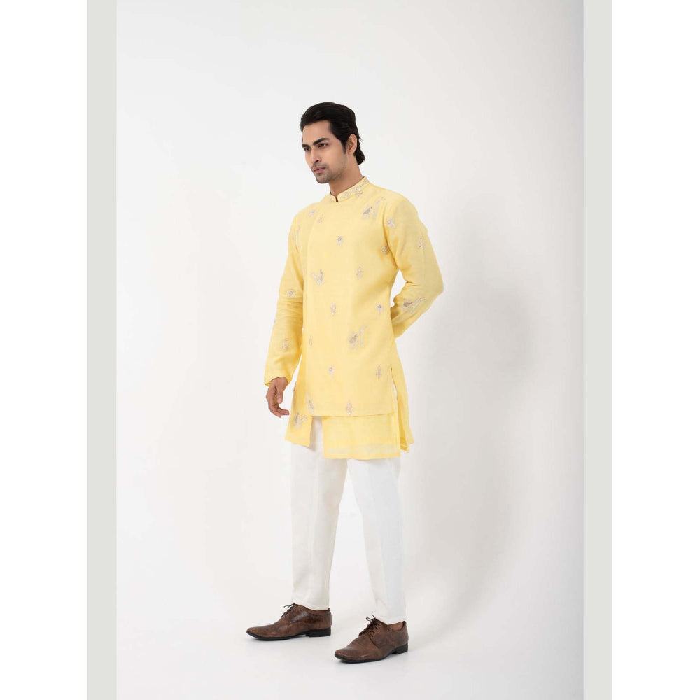 SMRITI Yellow Monkey Menace Kurta with Pant