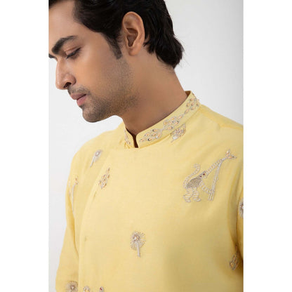 SMRITI Yellow Monkey Menace Kurta with Pant