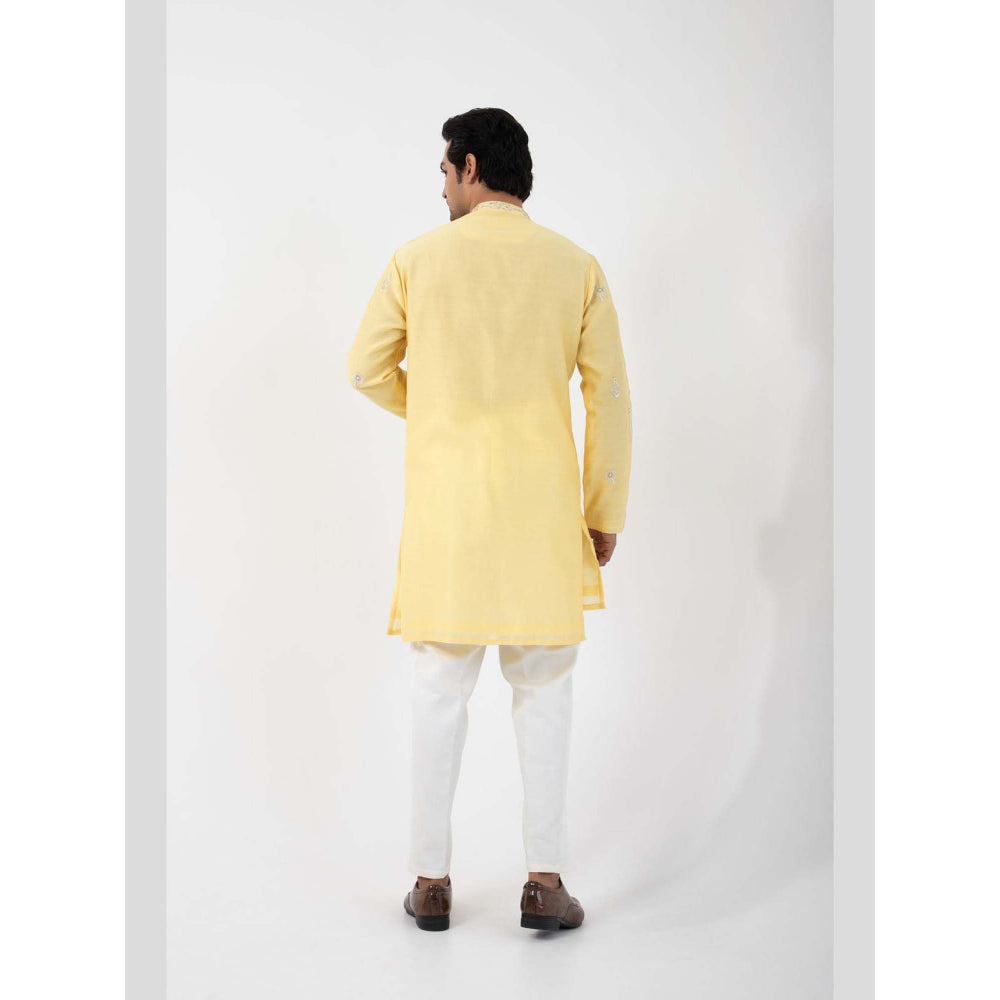 SMRITI Yellow Monkey Menace Kurta with Pant