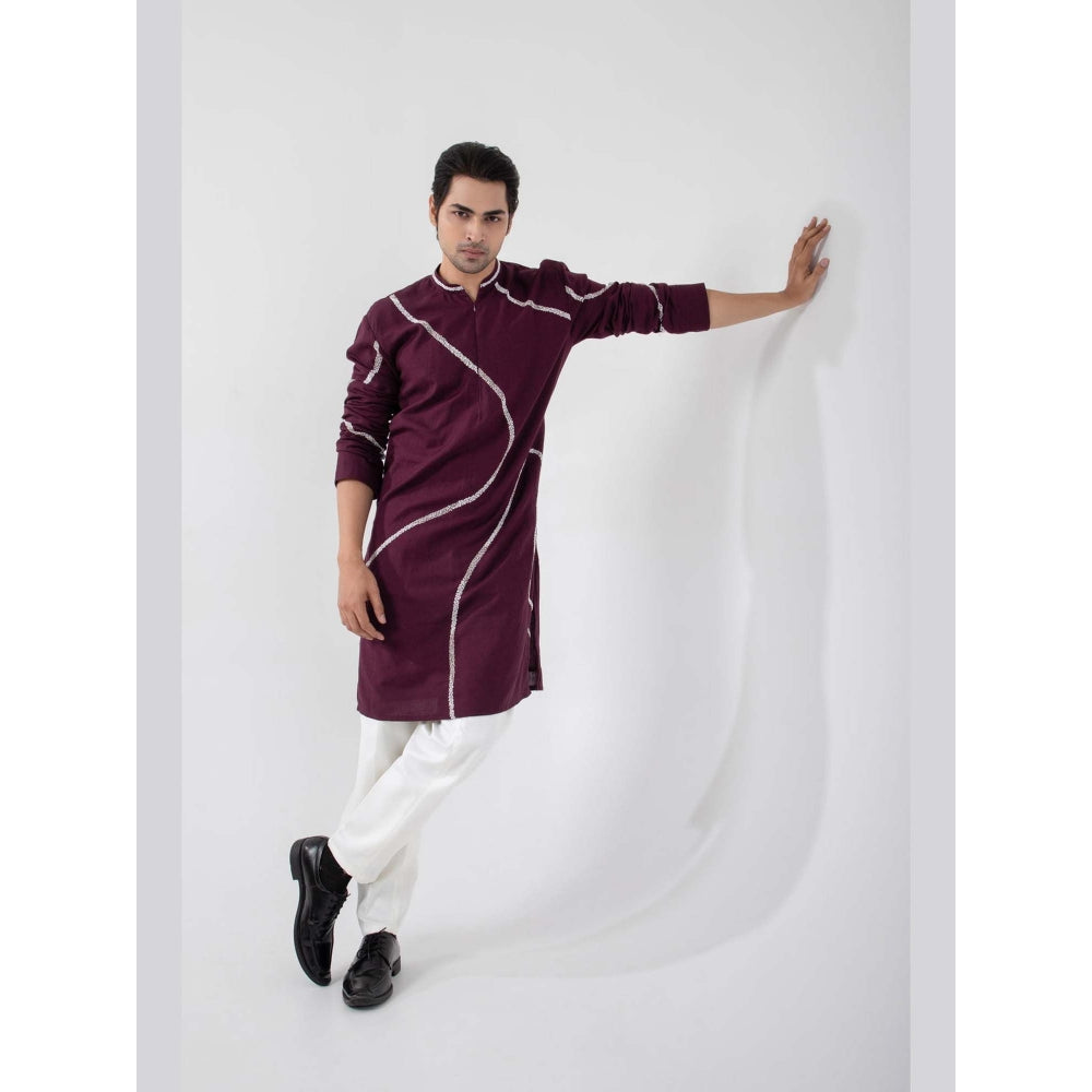 SMRITI Maroon Bliss Kurta with Pant