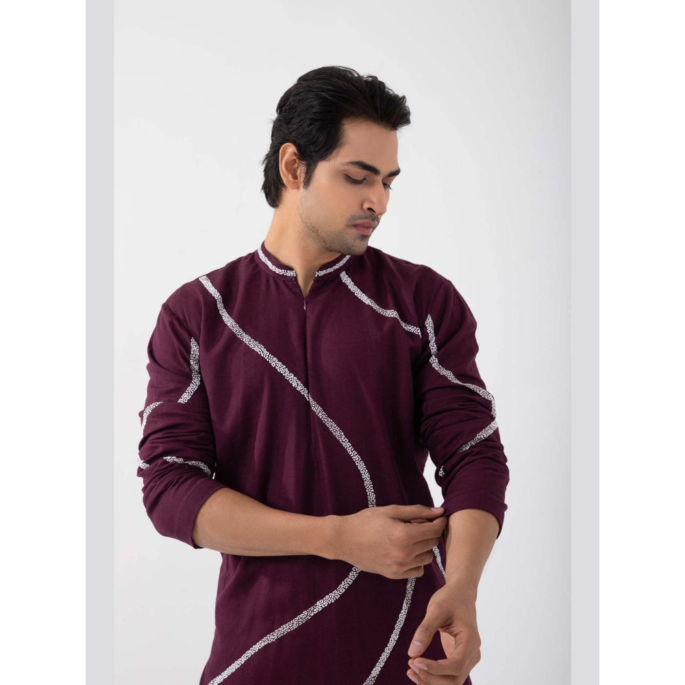 SMRITI Maroon Bliss Kurta with Pant