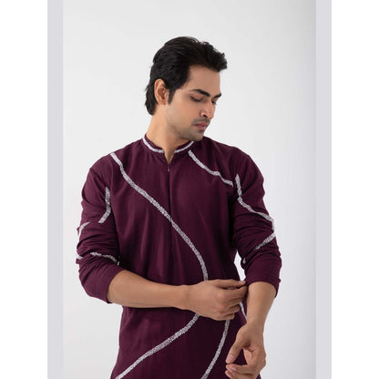 SMRITI Maroon Bliss Kurta with Pant