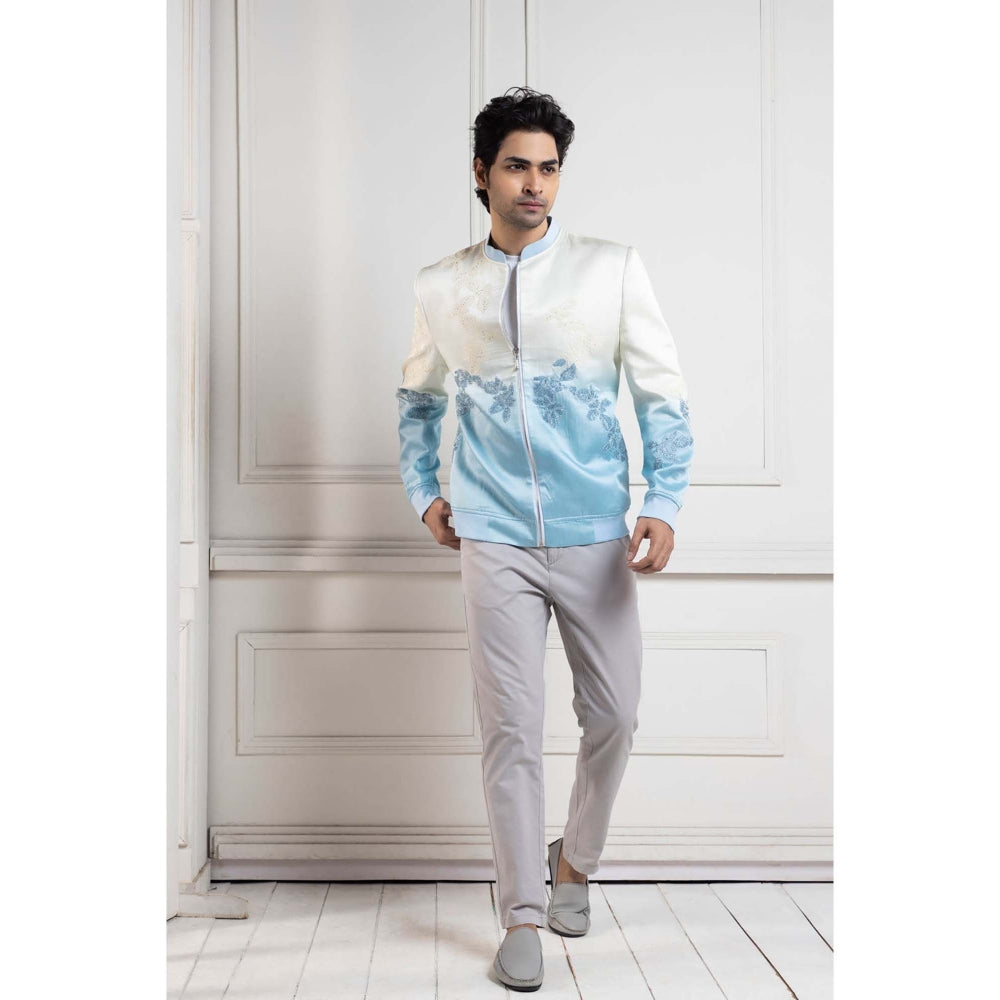 SMRITI Ivory Bomber Jacket