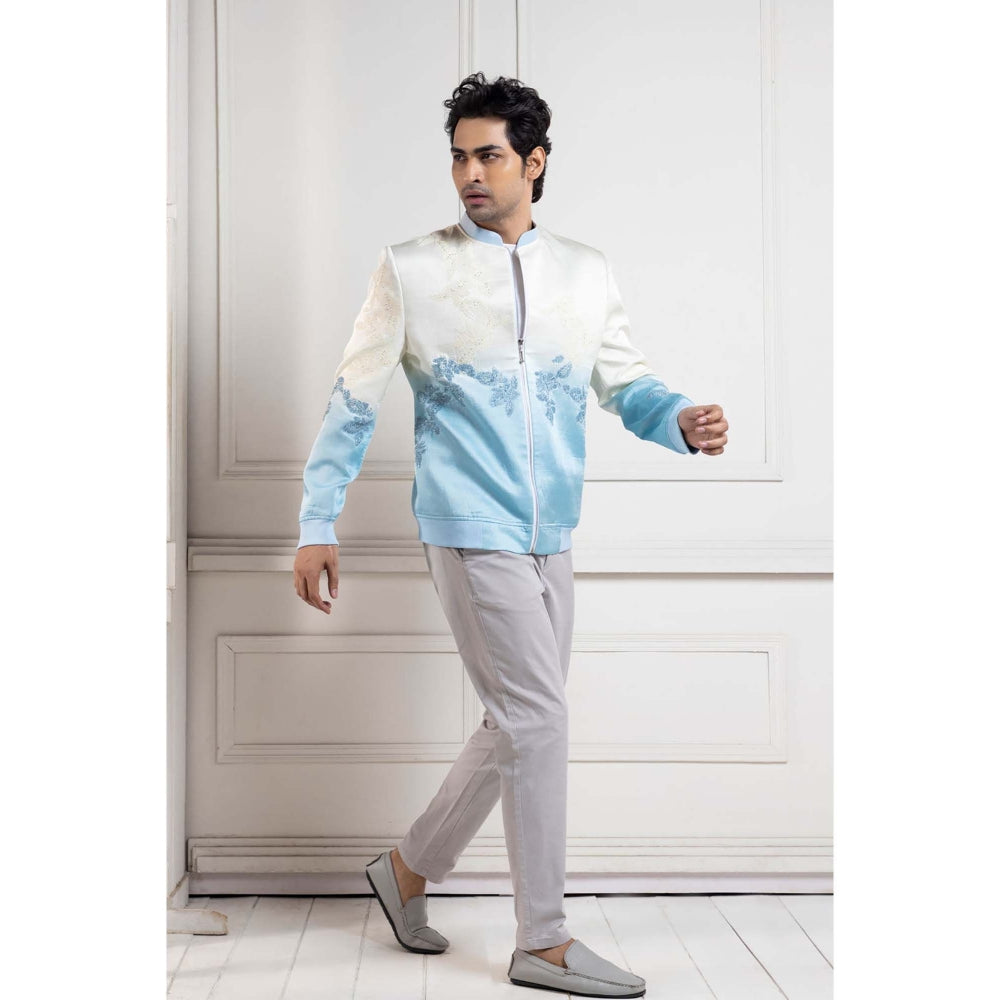 SMRITI Ivory Bomber Jacket