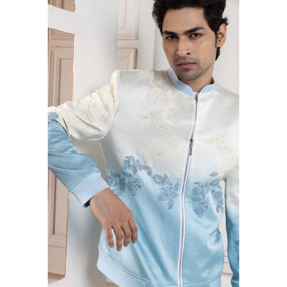 SMRITI Ivory Bomber Jacket