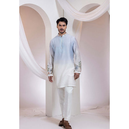 SMRITI Blue Ombre Embroidered Kurta With Pant